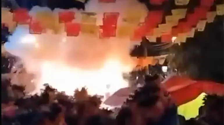20 heridos deja explosión de pirotecnia en SLP