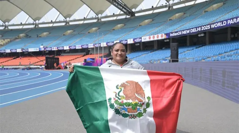 La mexicana Gloria Zarza es bicampeona en lanzamiento de bala en el Mundial de Para Atletismo
