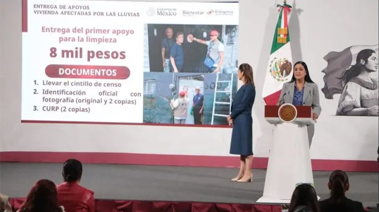 Entregarán vales de limpieza y apoyos de enseres a afectados por inundaciones en CDMX y Edomex