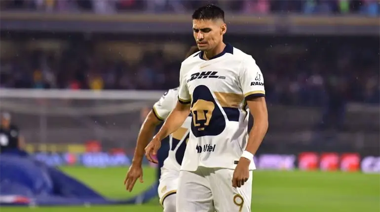 Guillermo Martínez se pierde el resto de la temporada con Pumas por lesión