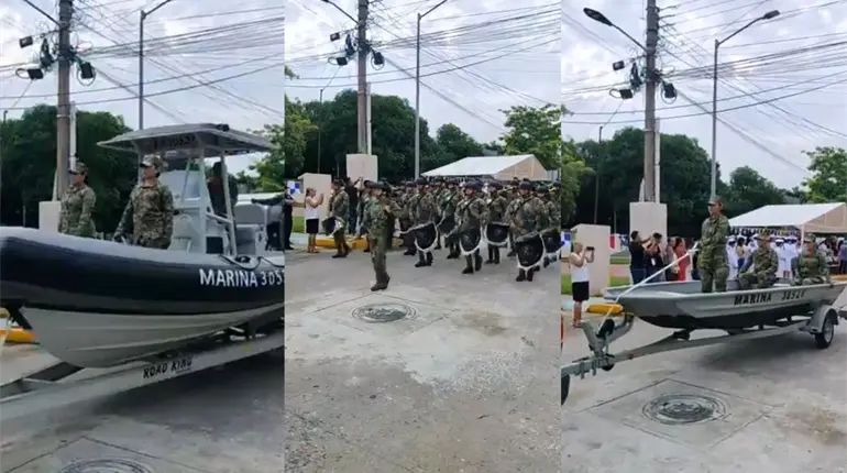 Desde Frontera, la Semar celebra el 204 aniversario de la Armada de México