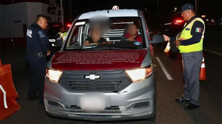 Detecta PEC 38 conductores en estado de ebriedad durante Operativo Alcoholímetro
