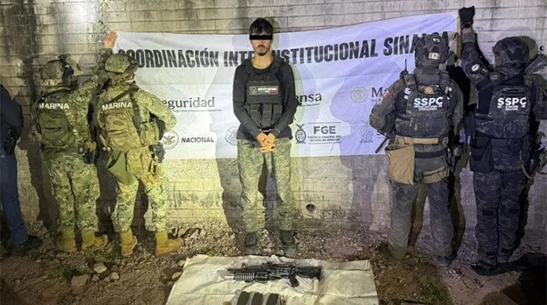 Detienen a Filiberto “N”, integrante de célula delictiva de ‘Los Chapitos’ en Sinaloa