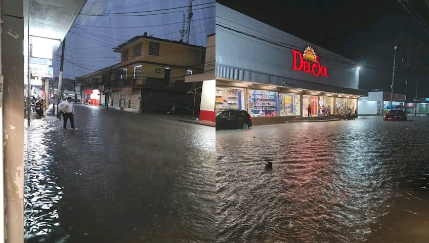 Se inundan calles de Macuspana; reporta Ayuntamiento lluvias de 130 mm