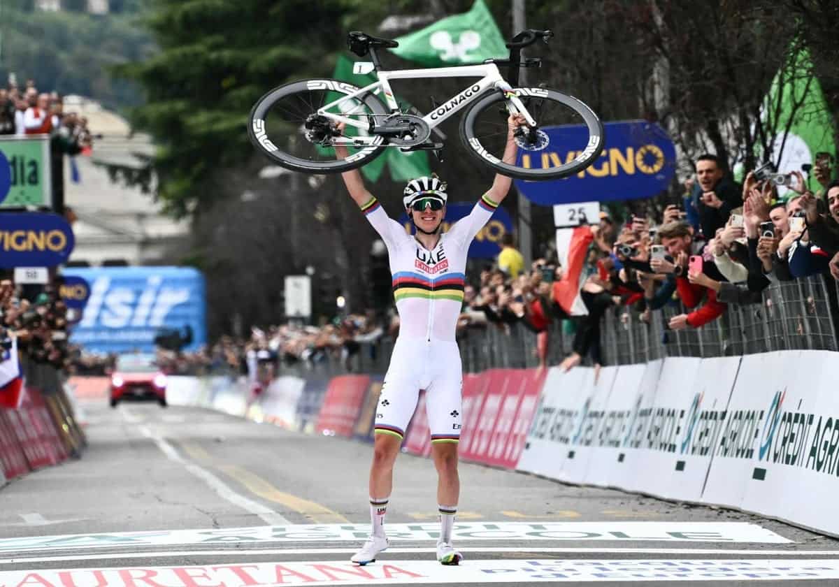 Pogacar es pentacampeón del Giro de Lombardía