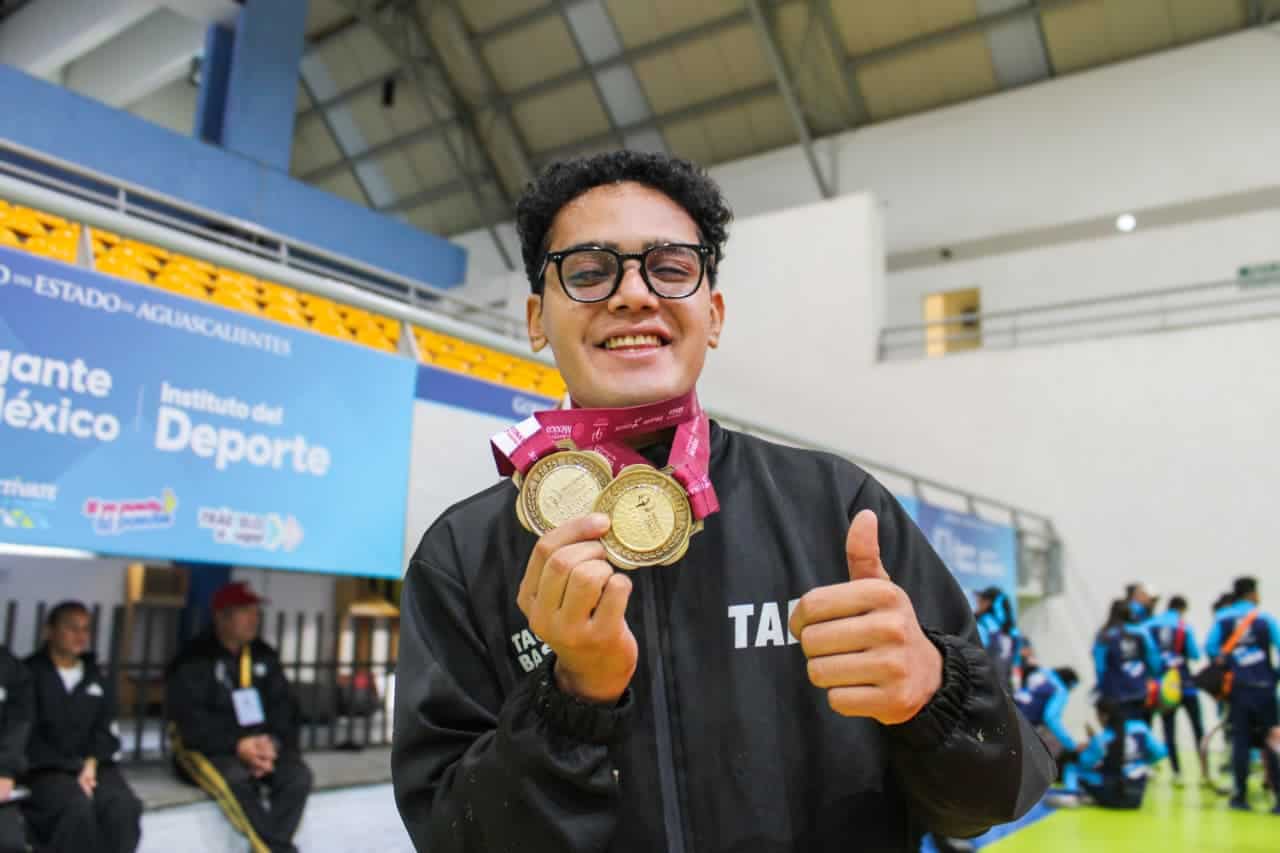 El tabasqueño, José Miguel Gómez, gana su segundo oro en la Paralimpiada Nacional