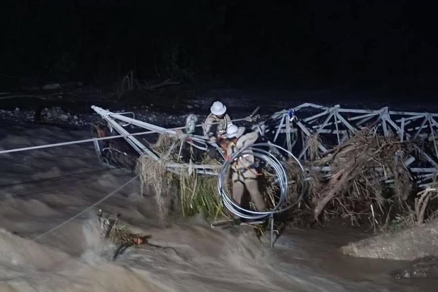 Restablece CFE 91 por ciento de suministro de energía eléctrica en cinco estados afectados por lluvias