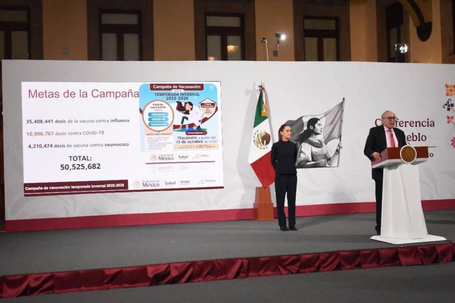 Inicia Salud campaña invernal de vacunación 2025-2026