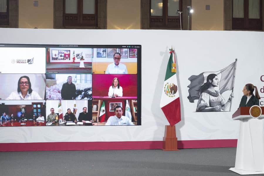 ‘Gracias a Dios y a usted presidenta’: gobernadores agradecen a Sheinbaum apoyos tras inundaciones