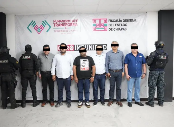 Detienen a 6 funcionarios por extorsión del Colegio de Bachilleres de Chiapas y destituyen al titular