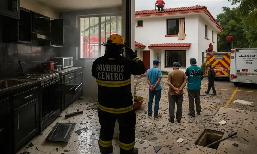 Explosión en residencial de Paseo Usumacinta deja una persona lesionada