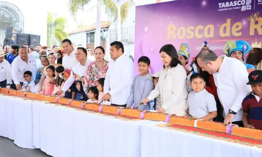 Rosca de reyes mantiene viva las tradiciones en Tabasco: Gobernador