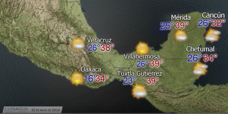 40 grados se esperan hoy en Tabasco
