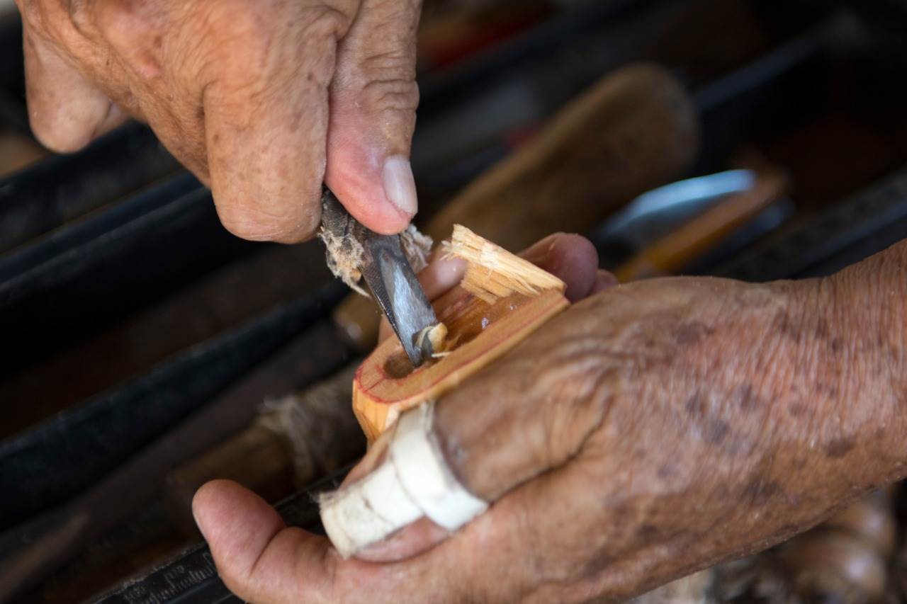 Don Rafa, toda una vida tallando máscaras para danzantes del Pochó Don Rafa, toda una vida tallando máscaras para danzantes del Pochó