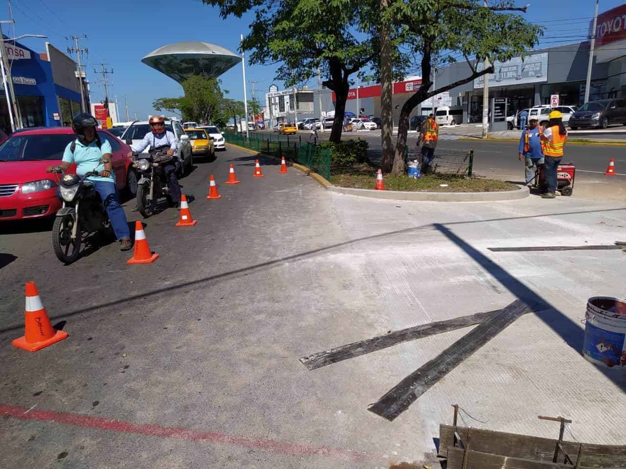 Construyen retorno sobre la Av. Usumacinta a la altura del monumento Sánchez Magallanes Construyen retorno sobre la Av. Usumacinta a la altura del monumento Sánchez Magallanes