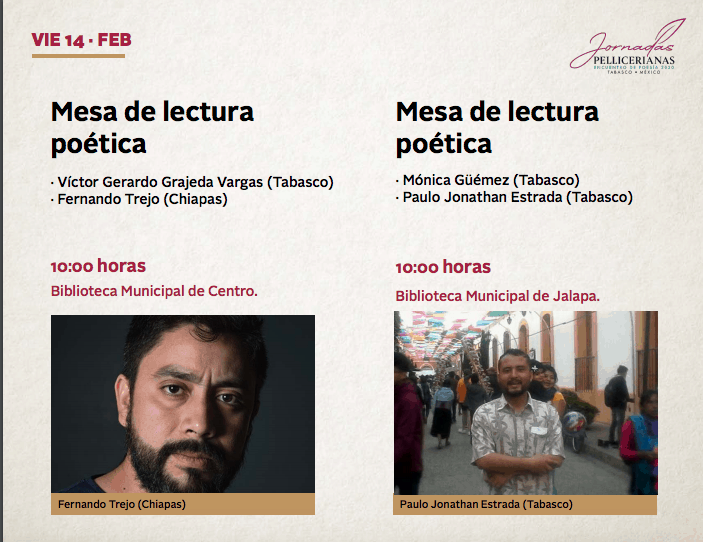 Tercer día de Jornadas Pellicerianas tendrá actividades en municipios Tercer día de Jornadas Pellicerianas tendrá actividades en municipios