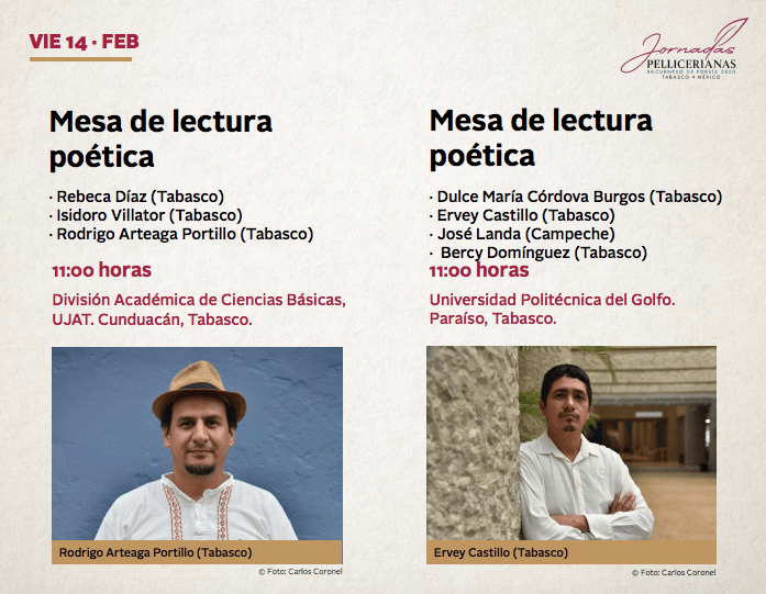 Tercer día de Jornadas Pellicerianas tendrá actividades en municipios Tercer día de Jornadas Pellicerianas tendrá actividades en municipios