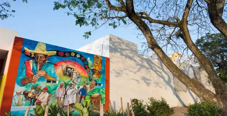 Plasman nuestros orígenes y tradiciones en maravilloso mural en Pomoca, Nacajuca. Plasman nuestros orígenes y tradiciones en maravilloso mural en Pomoca, Nacajuca.