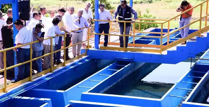 Entrega gobierno planta potabilizadora El Mango tras rehabilitación Entrega gobierno planta potabilizadora El Mango tras rehabilitación