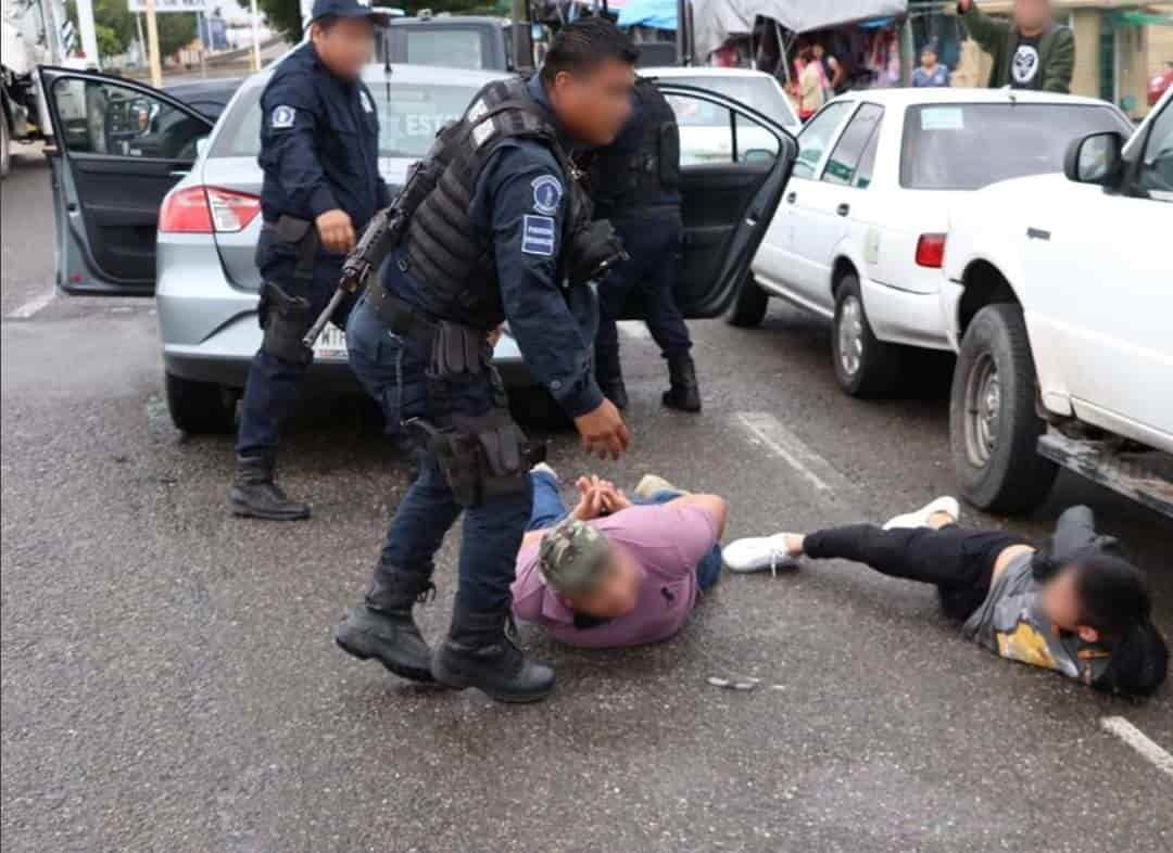 Capturan a cuatro sujetos con armas largas y cortas cerca del Creset