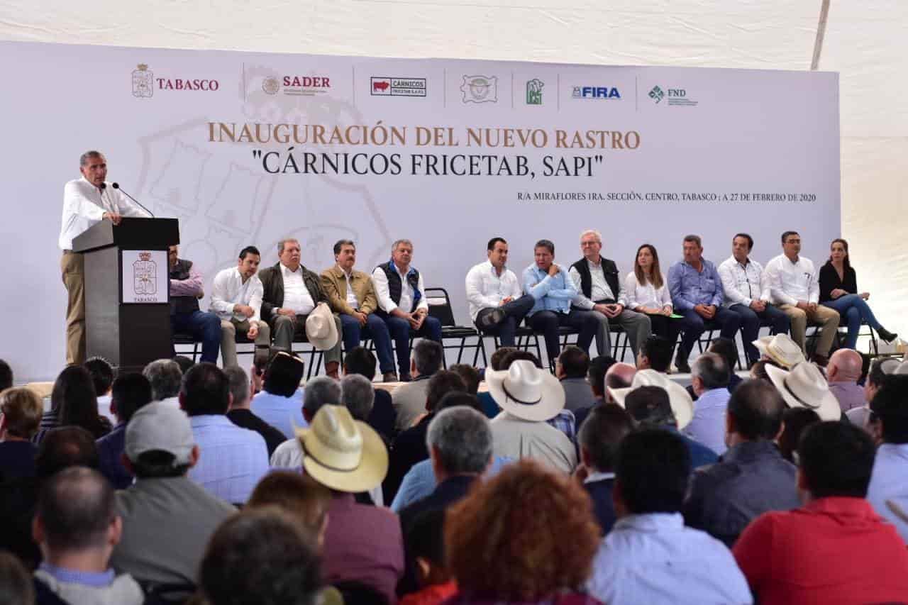Inauguran nuevo rastro municipal de Centro Inauguran nuevo rastro municipal de Centro