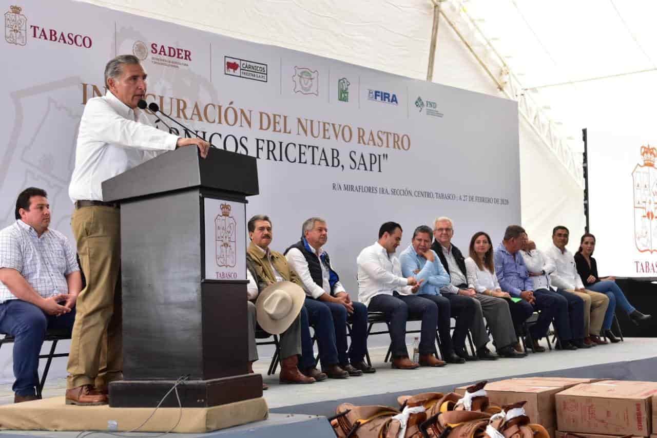 Inauguran nuevo rastro municipal de Centro Inauguran nuevo rastro municipal de Centro