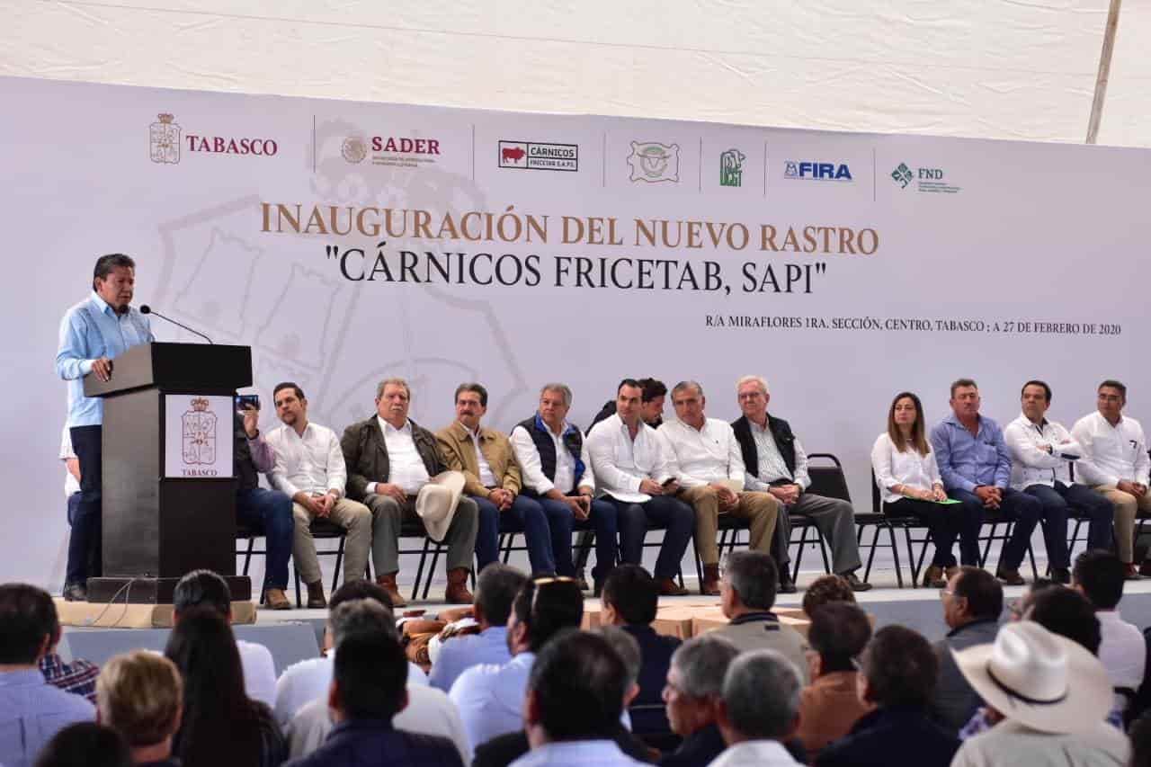 Inauguran nuevo rastro municipal de Centro Inauguran nuevo rastro municipal de Centro