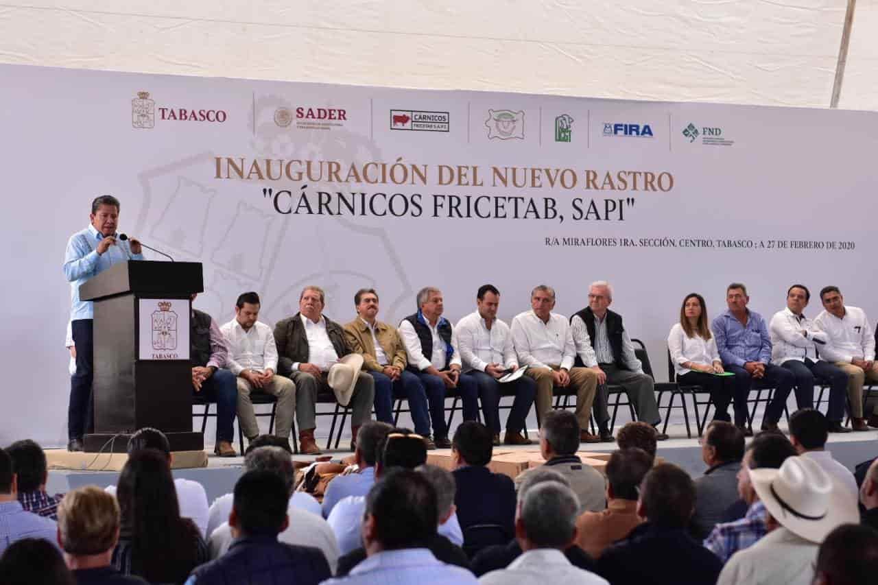 Inauguran nuevo rastro municipal de Centro Inauguran nuevo rastro municipal de Centro