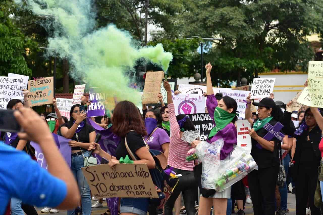 Tabasco feminicida, expresan mujeres en Villahermosa Tabasco feminicida, expresan mujeres en Villahermosa