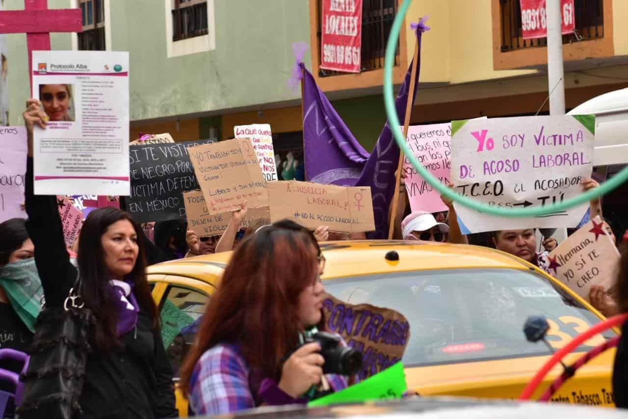 Tabasco feminicida, expresan mujeres en Villahermosa Tabasco feminicida, expresan mujeres en Villahermosa