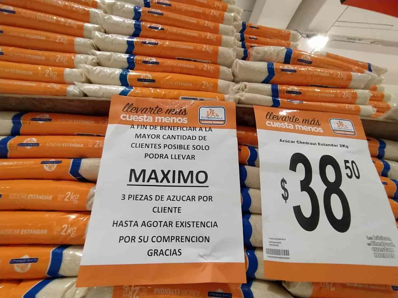 Restringen compra de frijol, aceite, azúcar y arroz en supermercados