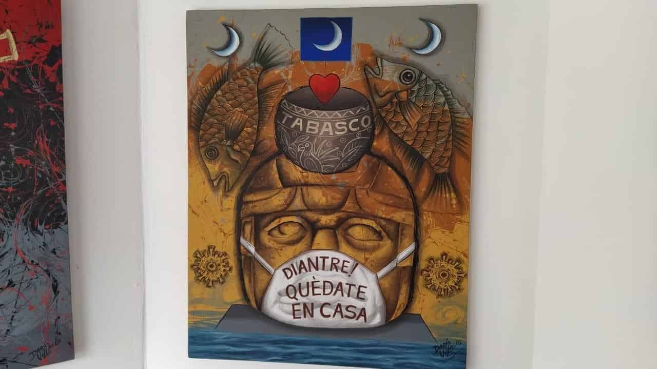 Con arte busca sensibilizar a tabasqueños ante contingencia Con arte busca sensibilizar a tabasqueños ante contingencia