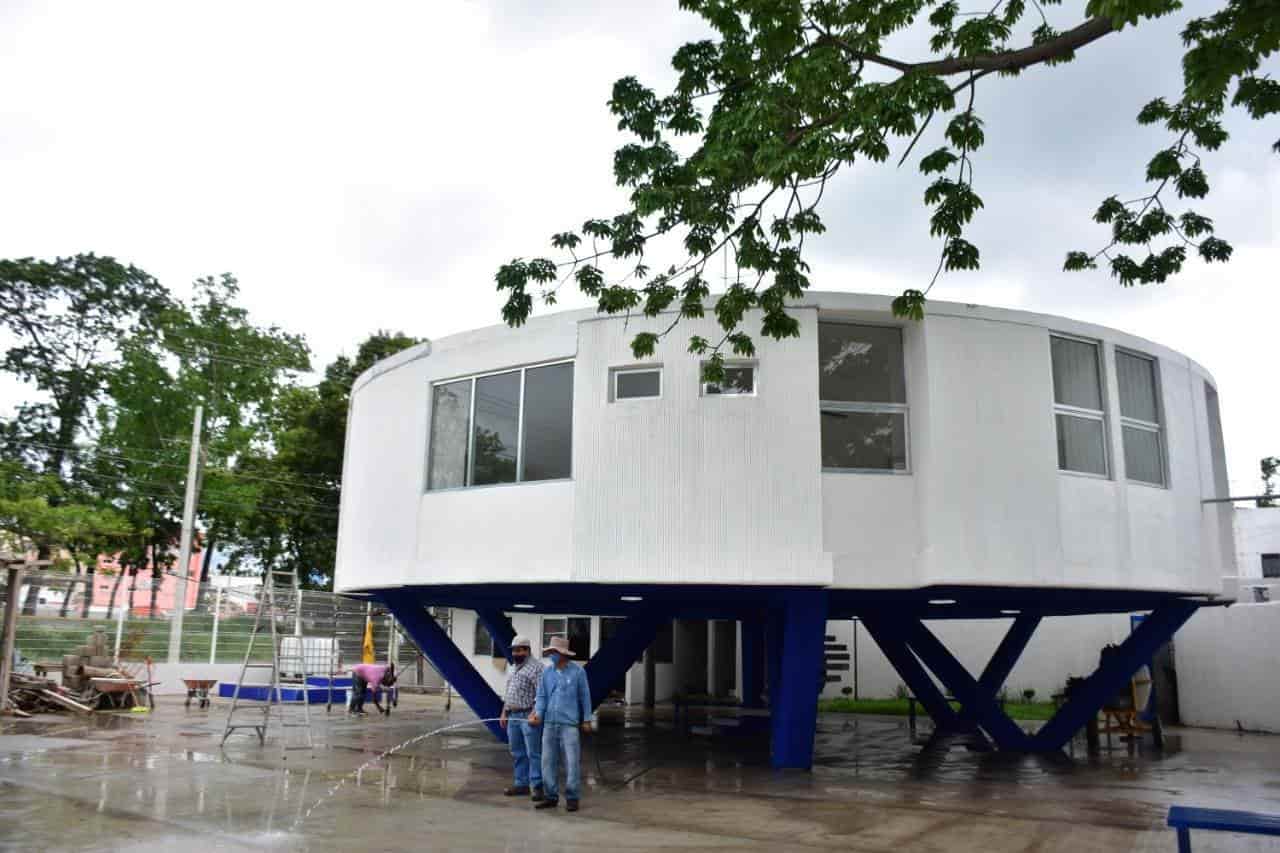 Tendrá Ciudad Industrial caseta de policías de la SSyPC Tendrá Ciudad Industrial caseta de policías de la SSyPC