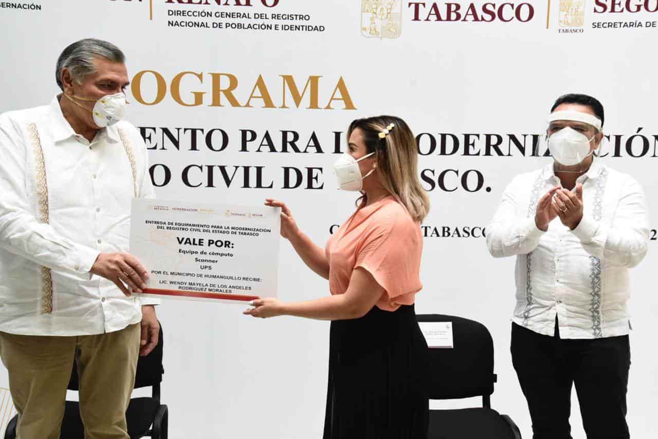 Inician en Tabasco “modernización” del Registro Civil Inician en Tabasco “modernización” del Registro Civil