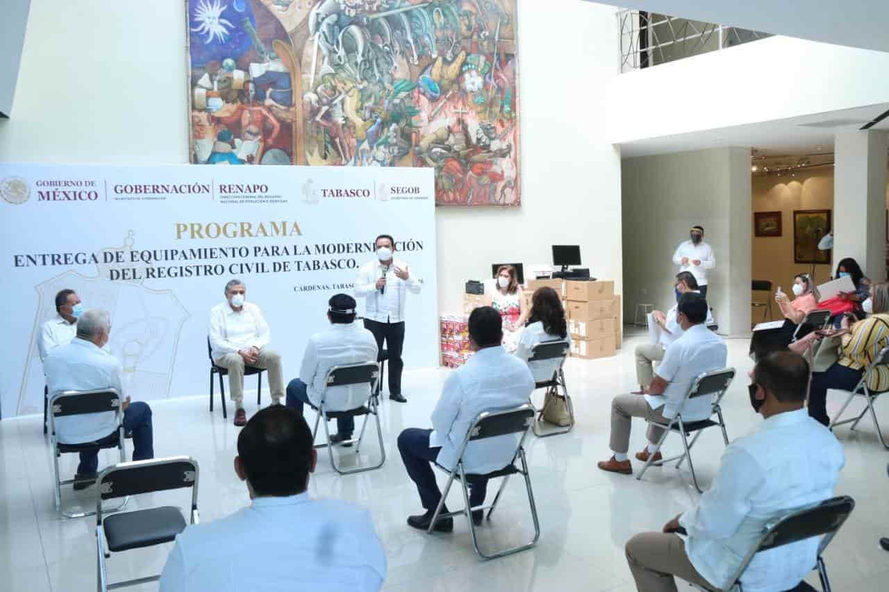 Inician en Tabasco “modernización” del Registro Civil Inician en Tabasco “modernización” del Registro Civil