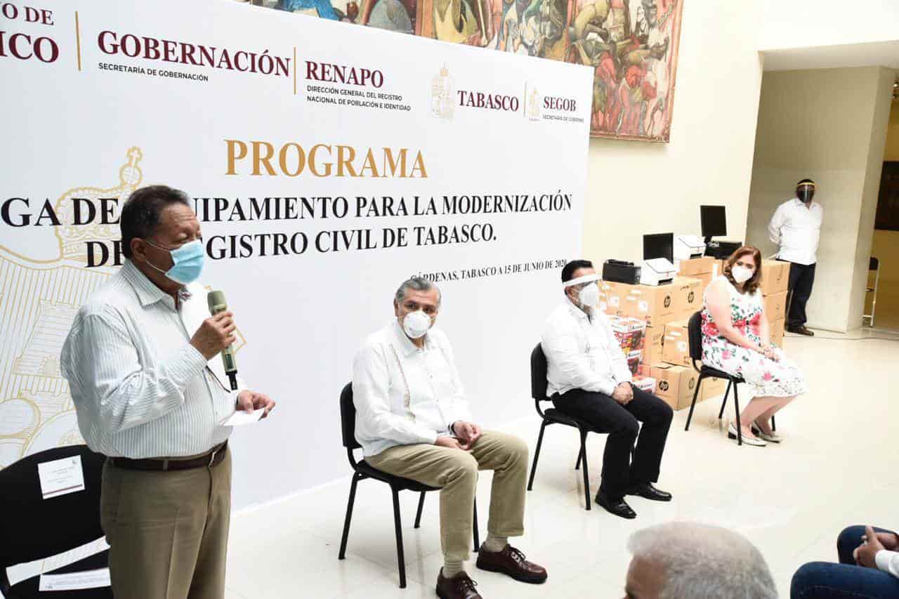 Inician en Tabasco “modernización” del Registro Civil Inician en Tabasco “modernización” del Registro Civil