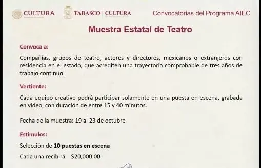 Presentan proyecto “Arte en Movimiento” en apoyo del gremio cultural de Tabasco Presentan proyecto “Arte en Movimiento” en apoyo del gremio cultural de Tabasco