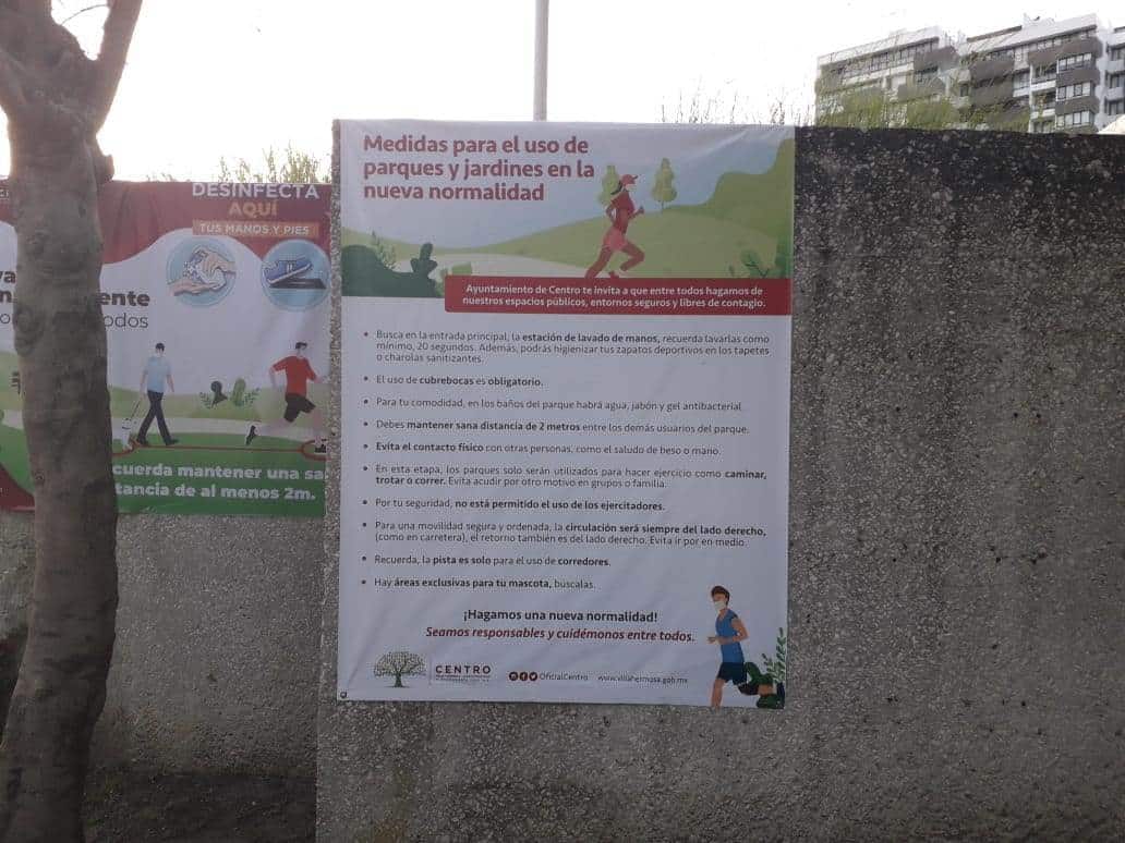 Evaluará Ayuntamiento de Centro a diario comportamiento de visitantes a parques Evaluará Ayuntamiento de Centro a diario comportamiento de visitantes a parques
