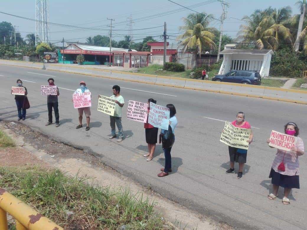 Protestan habitantes de Estanzuela ante visita de López-Gatell Protestan habitantes de Estanzuela ante visita de López-Gatell