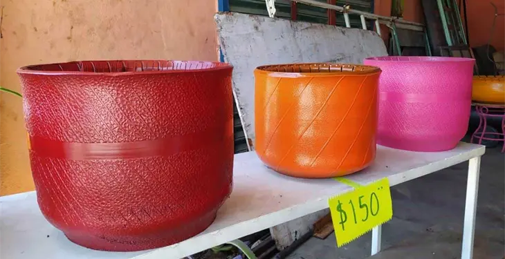 Crea originales macetas con neumáticos reciclados