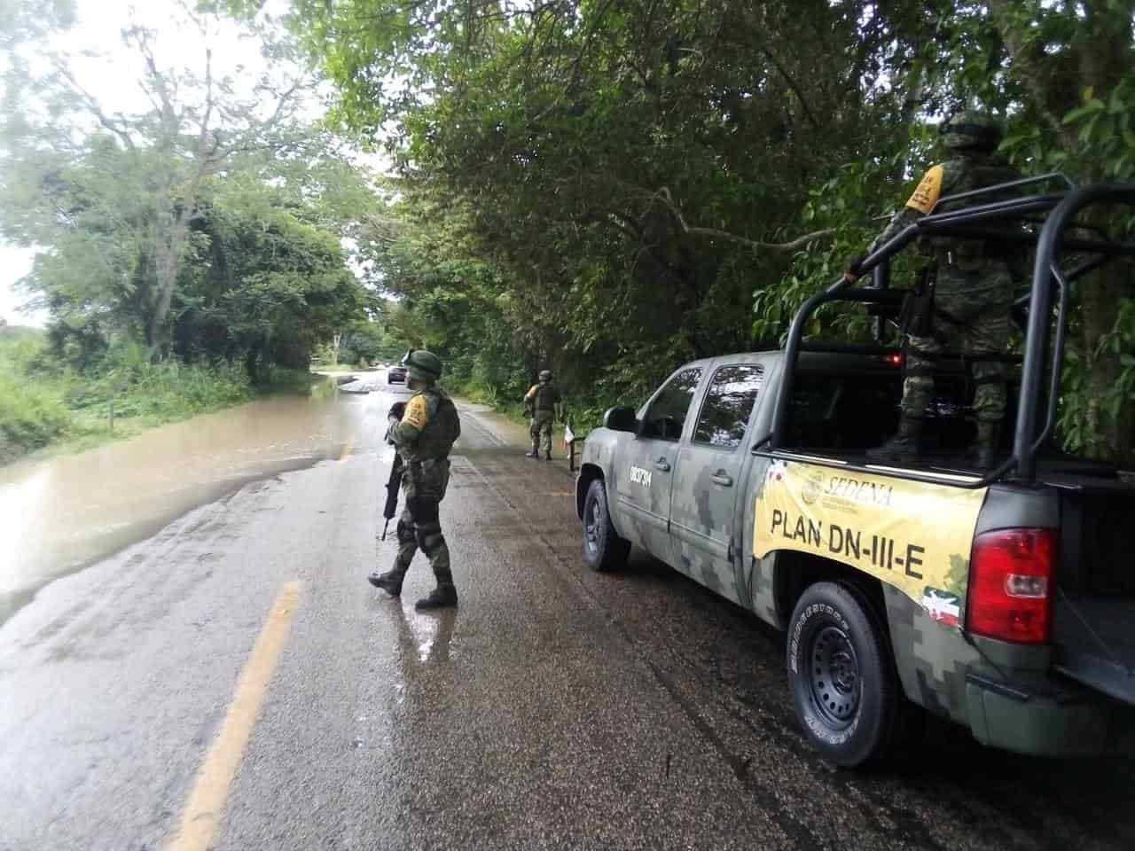 Aplica Ejército mexicano plan DN-III en Tabasco