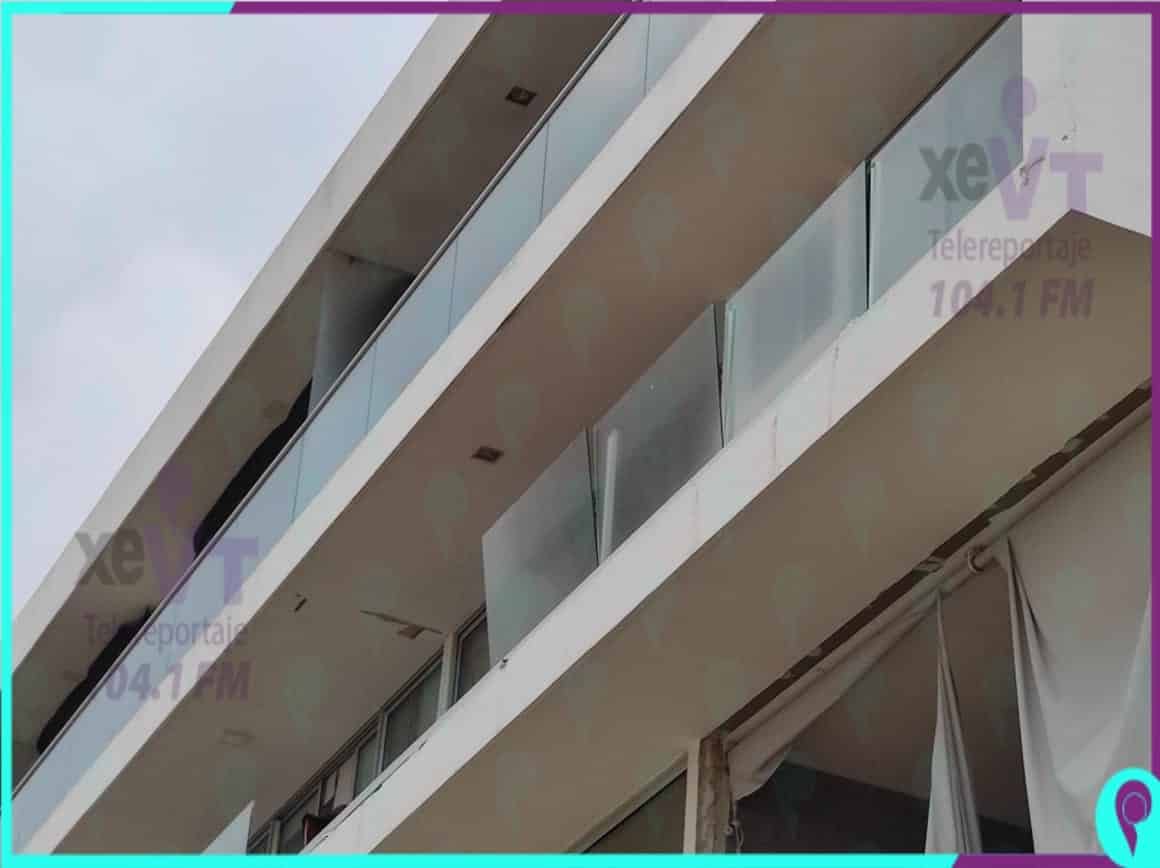 Zeta deja estragos en Playa del Carmen