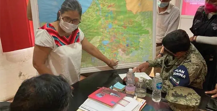 Establece PC de NL base en Frontera en auxilio a Tabasco por inundaciones Establece PC de NL base en Frontera en auxilio a Tabasco por inundaciones