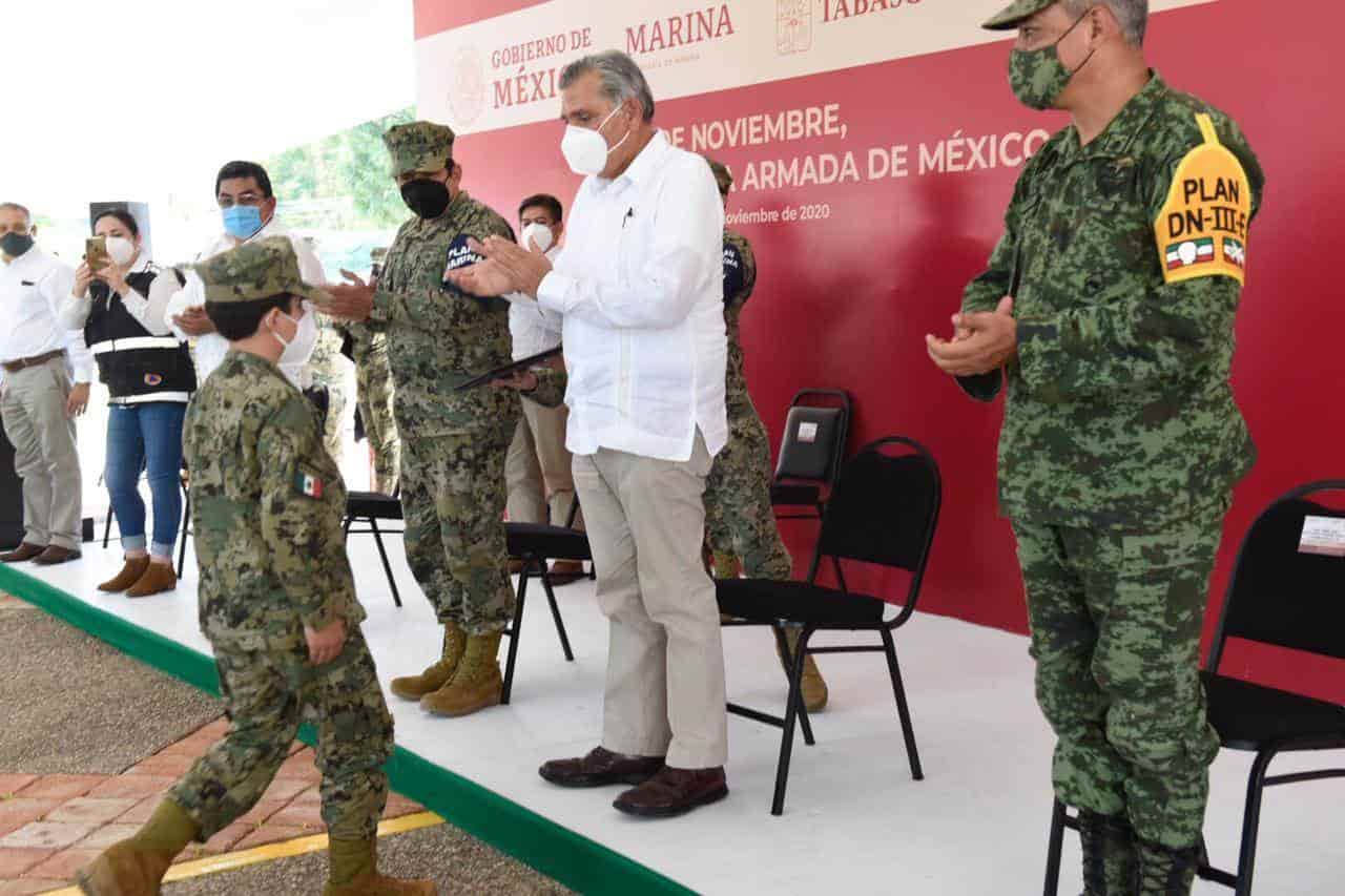 Conmemoran en Frontera día de la Armada de México Conmemoran en Frontera día de la Armada de México