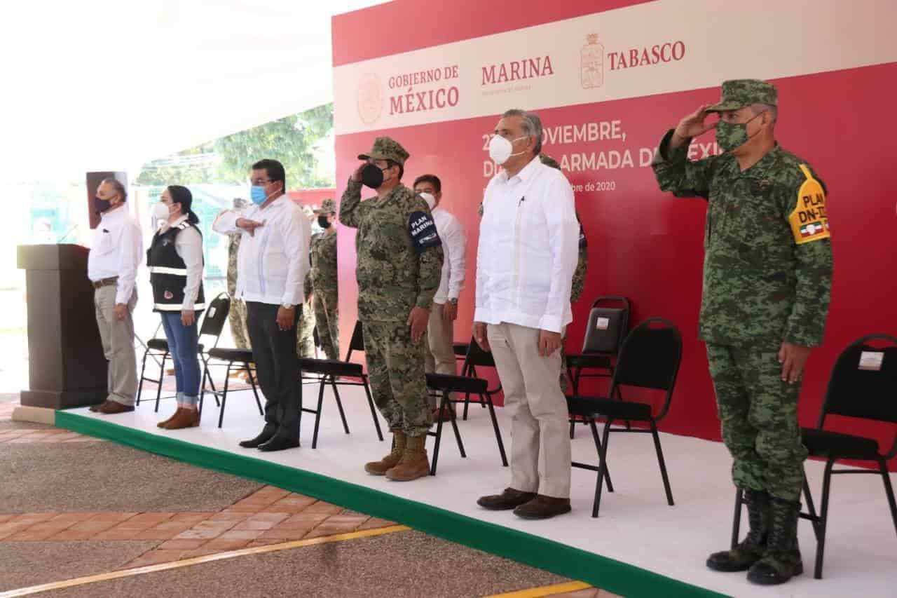 Conmemoran en Frontera día de la Armada de México Conmemoran en Frontera día de la Armada de México
