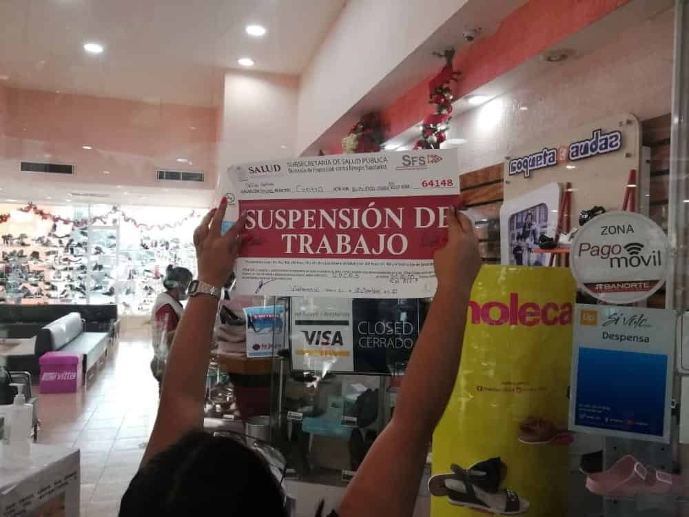 Suspende Salud 942 comercios y servicios por incumplimiento de las medidas sanitarias, en Tabasco Suspende Salud 942 comercios y servicios por incumplimiento de las medidas sanitarias, en Tabasco