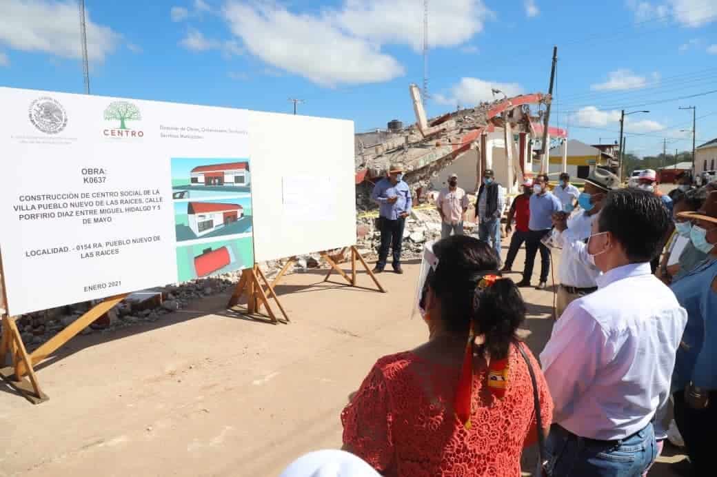 Anuncia Evaristo reconstrucción del sistema de drenaje y 2 cárcamos en Pueblo Nuevo de las Raíces Anuncia Evaristo reconstrucción del sistema de drenaje y 2 cárcamos en Pueblo Nuevo de las Raíces