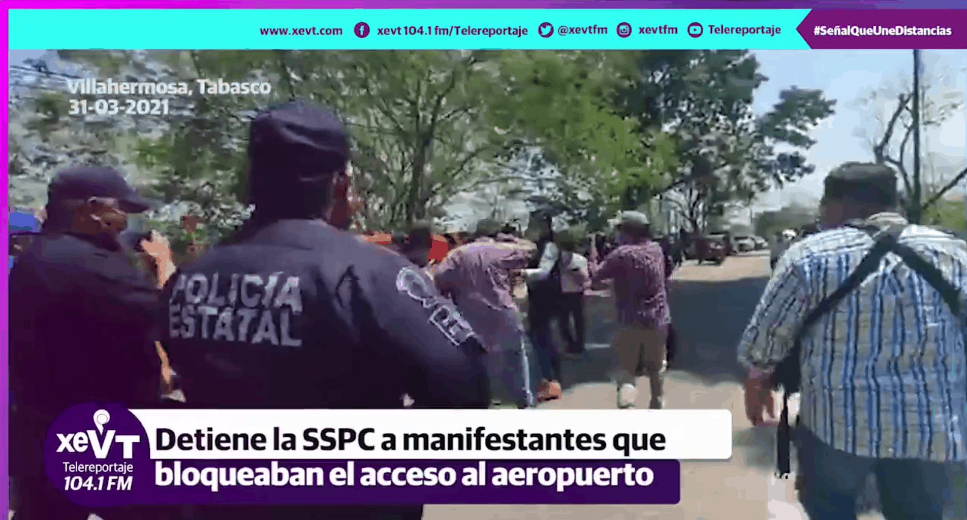 Se registran protestas y bloqueos en aeropuerto de Villahermosa Se registran protestas y bloqueos en aeropuerto de Villahermosa