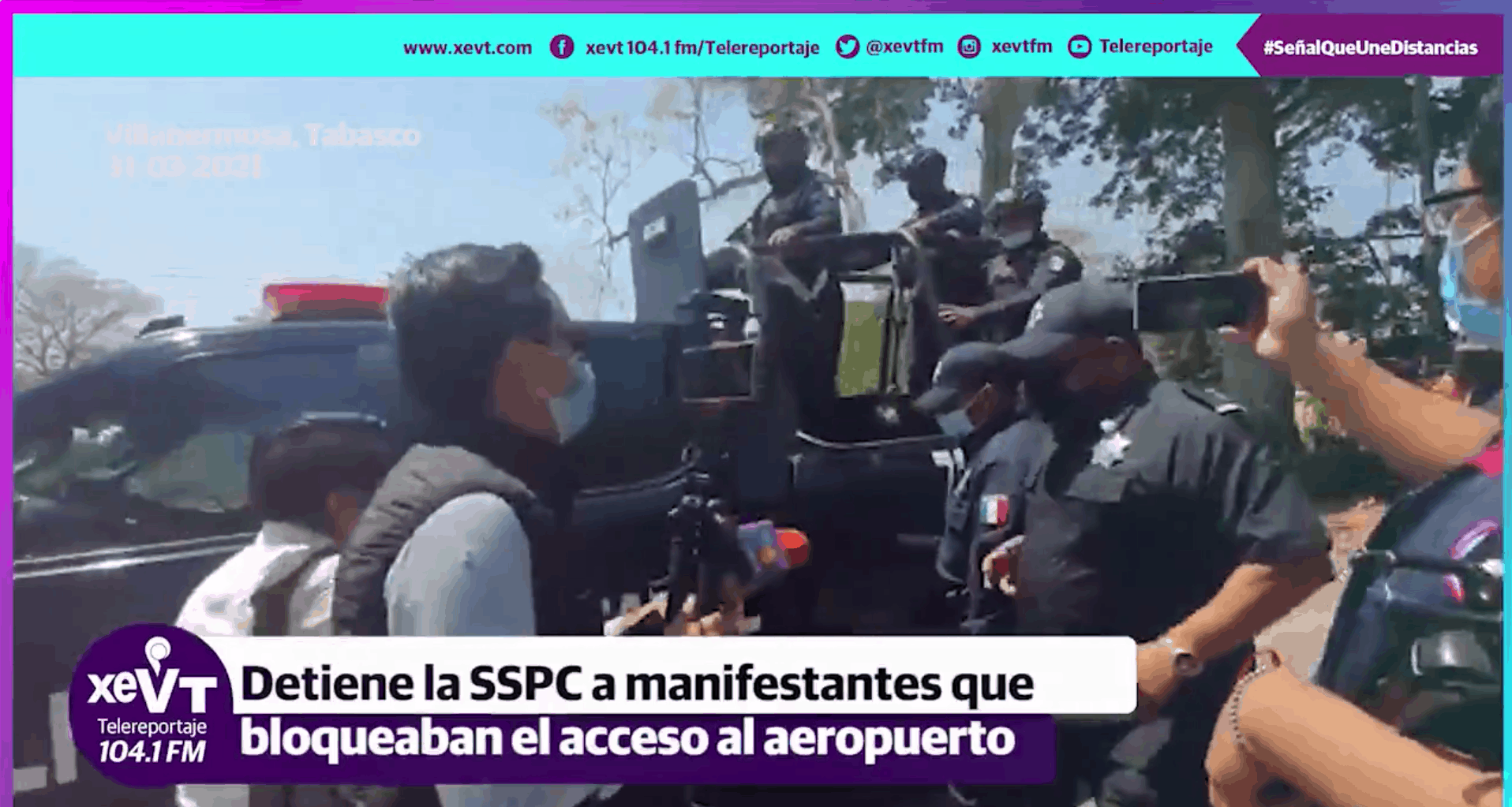 Se registran protestas y bloqueos en aeropuerto de Villahermosa Se registran protestas y bloqueos en aeropuerto de Villahermosa