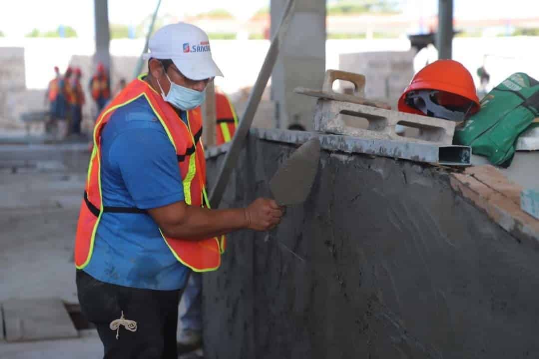Reportan avance de 85 por ciento en construcción de mercado de Ocuiltzapotlán